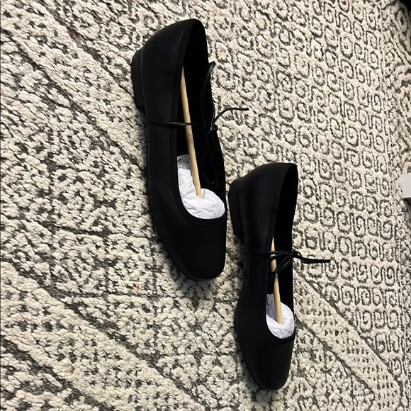 NEW Lulus Black Mary Jane Flats with Bow - Picture 9 of 9